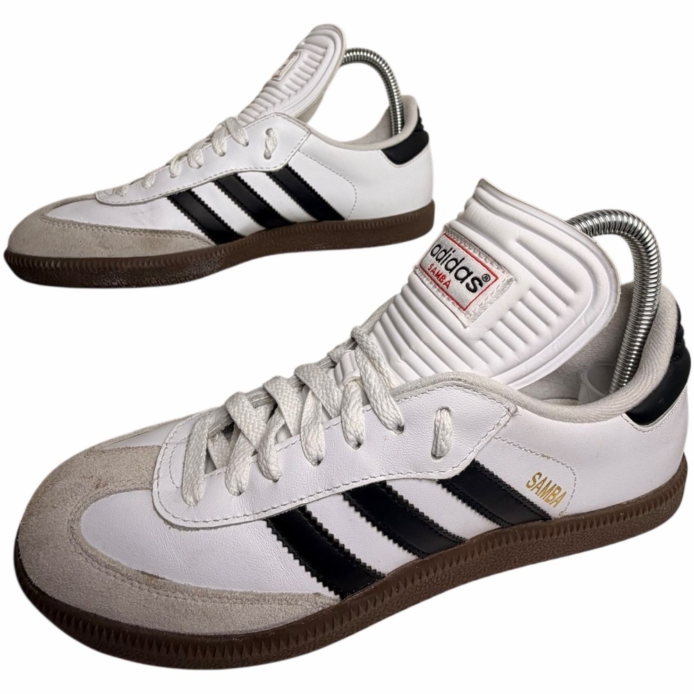 Adidas Samba White Black Gum Sneakers‎ Men 7 Women 8.5 Retro Classic Prep Soccer